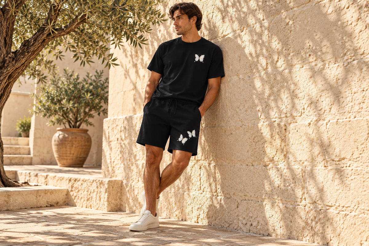 WINGAVELLE tee and shorts campaign visualization