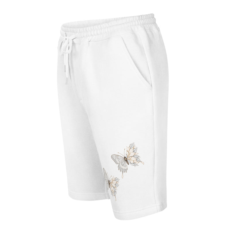 Butterfly Bloom Men's Fleece Shorts
